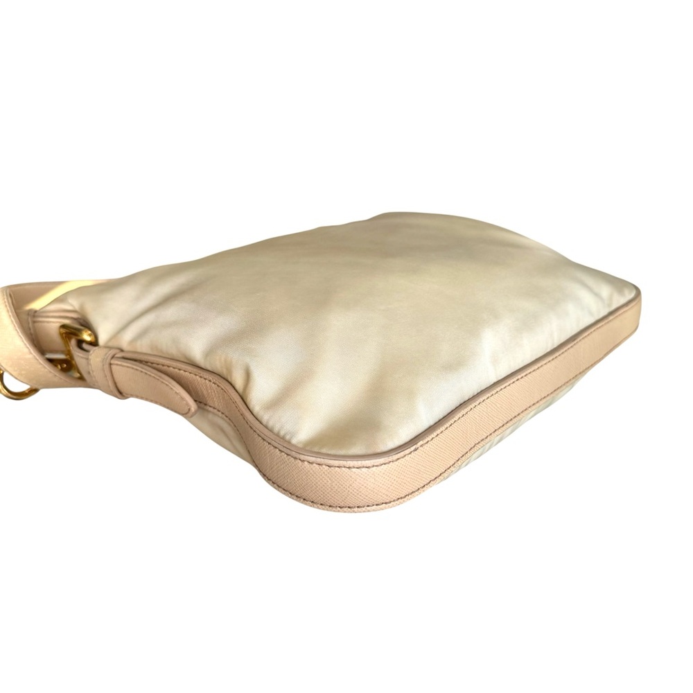 PRADA Tessuto Nylon Shoulder Bag Vanilla Cream Crossbody - Picture 13 of 16
